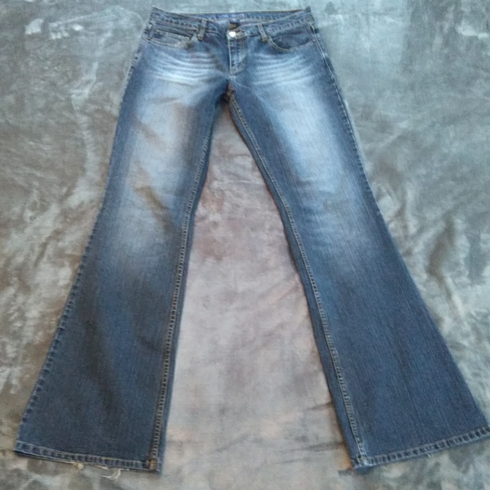 Extra Long Weathervane flare jeans